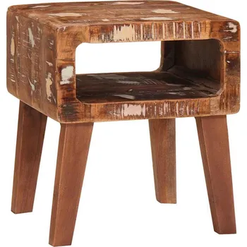 Konferenční stolek vidaXL Odkládací stolek Hnědá 40 x 32 x 46 cm Masivní obnovované dřevo [4104552]