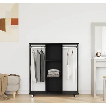 Ložnice vidaXL Skříň s policí Černý dub 102 x 38 x 110 cm Kompozitní dřevo [873909]