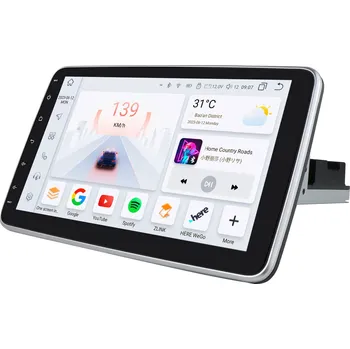 Autorádio HIZPO YT003P Univerzální 1DIN Autorádio 10,1" s otočným displejem Model: 6SYT003P (6+64GB)