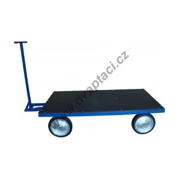 Plošinový vozík Dopravní plošinový vozík RS, 1000x2000 mm, nosnost 1500 kg, kola 400 mm