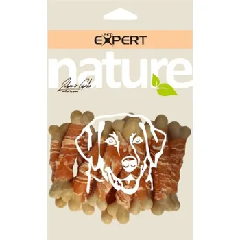 Pamlsek pro psa Pet Expert 100g kost kalciová s kuřecím masem 7cm dog