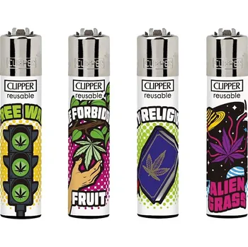 Zapalovač Celá sada zapalovačů Clipper Weed Laws