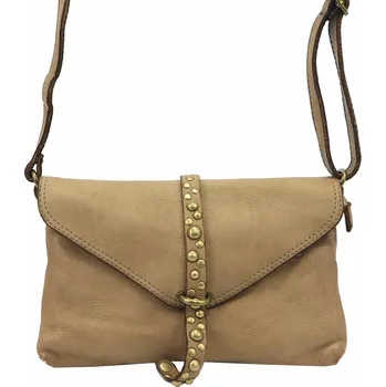 Kabelka Dámská kožená crossbody kabelka VS 013 béžová