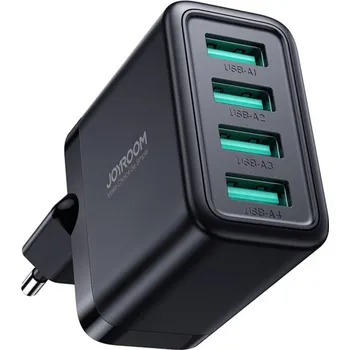 JOYROOM JR-TCN03 nabíjecí adaptér s porty 4x USB-A - 24W - černý