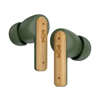 Sluchátka House of Marley Little Bird, bezdrátová sluchátka TWS, Green