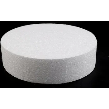 Vánoční dekorace Dortový korpus / podstavec Ø20 cm polystyren Varianta: bílá, Balení: 1 ks