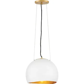 Nástěnné svítidlo Luxusní závěsné světlo nad stůl Elstead NULA bílá-zlatá 1xE27