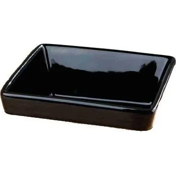 Miska pro psa Náhradní keramická miska čtveratá černá ke kódu 24821 0,4l/13x6 cm
