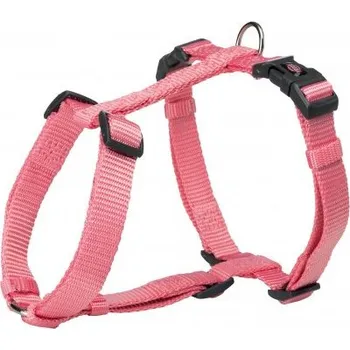 Postroj pro psa PREMIUM H-postroj L-XL 75-100 cm/25 mm - plameňák