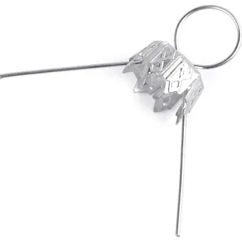 Očka na baňky / záponky s kaplíkem, barva 1 stříbrná