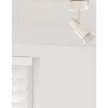 vidaXL Stropní bodové světlo s reflektory Niklová 8 x 8 x 10,5 cm Ocel [4108206]