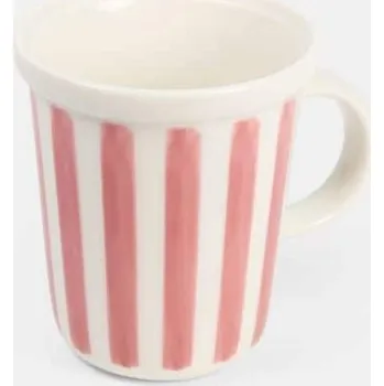 Sinsay - Pruhovaný hrnek - pastelová růžová - 764GI-03X - 764GI-03X-ONE