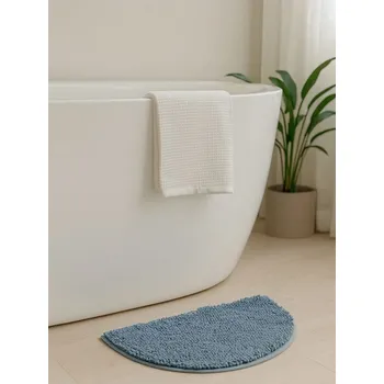 Koupelnová předložka Sinsay - Polokruhový koupelnový kobereček - modrá - 651GM-55X - 651GM-55X-ONE