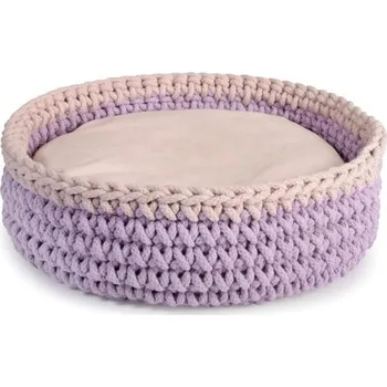 PLETENÝ KULATÝ PELECH 40 cm FIALOVÁ