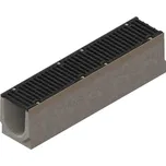 Odvodňovací betonový žlab VODALAND PRO D400 s litinovou mříží 1000 x 210 x 310 mm