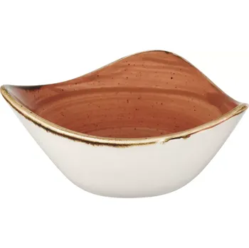 Talíř Talíř hluboký Churchill Stonecast Spiced Orange 15,3 cm, trojúhelníkový