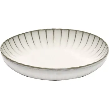 Talíř Talíř hluboký s obrubou SERAX Inku M 23 cm, bílá