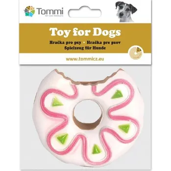 Hračka pro psa Kobliha bílá poleva, vinyl, 10cm