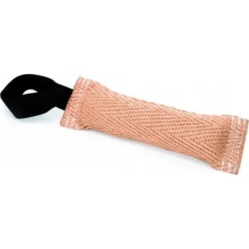 Hračka pro psa Camon JUTOVÝ PEŠEK S POUTKEM 9x30 cm