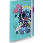 CoolPack Desky na sešity A5 široká guma Stitch Blue vzor 1