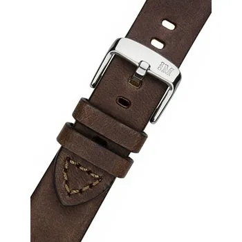 Řemínek na hodinky Kožený řemínek Morellato Bramante 4683B90.030 M, hnědý - 24 mm