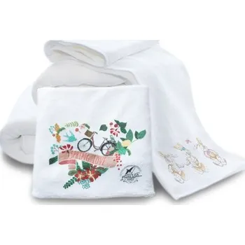 Ručník Bílý ručník z mikrovláken Medium - 50 x 100 cm