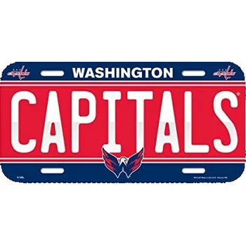 Plechová cedule Washington Capitals cedule na zeď License Plate Banner 86595