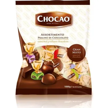 Cukrovinka Vergani Chocao Big Bag Milk Balls Směs čokoládových pralinek 1000g