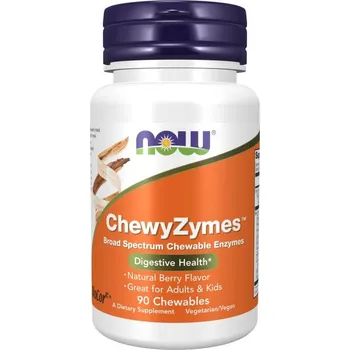 Doplněk stravy Now Foods ChewyZymes 90 pastilky