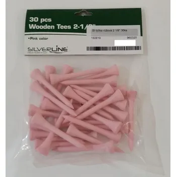 Golfová tyčka Silverline týčka 2 1/8" (53 mm) 30ks - růžová