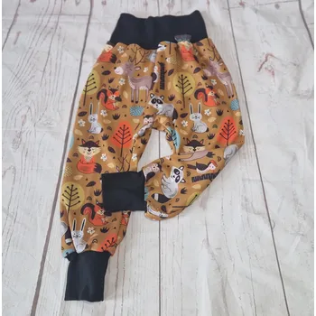 Yháček Flísové tepláky Yháček, Lesní zvířátka okr Velikost: 98