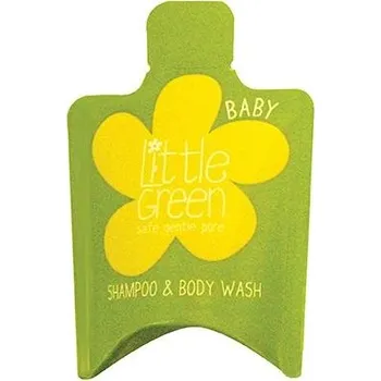 Sprchový gel Little Green BABY Shampoo & Body Wash šampon a sprchový gel v jednom pro děti 0-3 15 ml + Prodloužená možnost vrácení zboží do 30 dnů.
