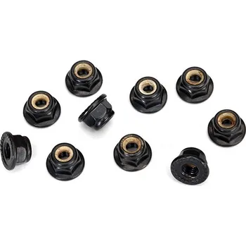 RC vybavení Traxxas matice M4 samojistmá s límcem ocel černěná (10)