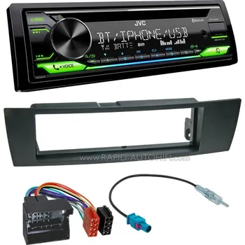 Auto Hi-Fi Autorádio BMW E90 E91 E92 E93 JVC KD-T922BT Bluetooth s instalační sadou