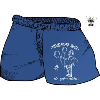 Žertovný předmět Trenýrky Veterans club 60 - Velikost XXL - černá