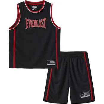 Chlapecké kraťasy Everlast Basketball Set Junior Black/Red 7-8 Years