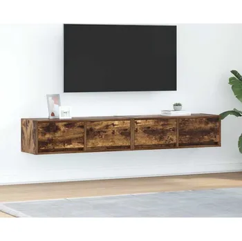 Televizní stolek vidaXL TV skříňky 2 ks 80x31x25,5 cm Dřevěné konstrukce [861513] Barva: kouřový dub