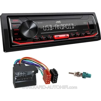 Auto Hi-Fi Autorádio CITROEN Berlingo 2008-2018 JVC KD-X162 s instalační sadou