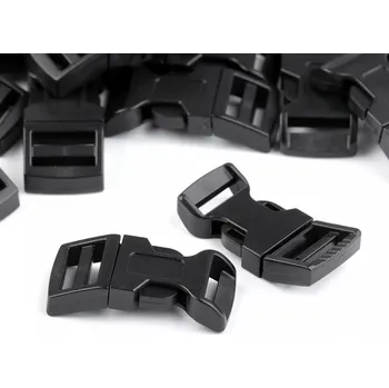 Spona trojzubec šíře 15 mm - černá