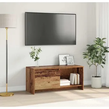 Televizní stolek vidaXL Sestava TV skříněk Staré dřevo 90 x 35 x 40 cm kompozitní dřevo [875231]