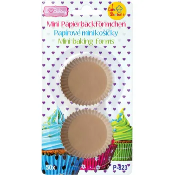 Jednorázové nádobí Alvarak Cukrářské mini košíčky Kraft 50ks