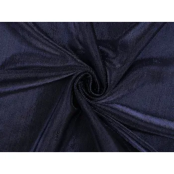 Dekorační úplet s lurexem METRÁŽ - 4 modrá tmavá