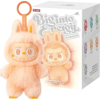 plyšák Plyšová figurka ve stylu Labubu - oranžový Happiness (V3 Big into Energy edition)