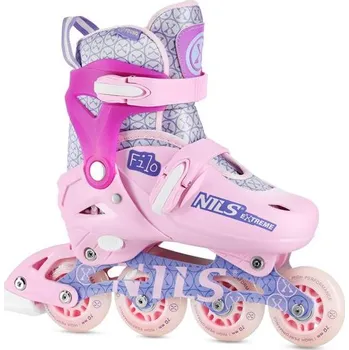 NILS EXTREME Kolečkové brusle NILS Extreme NA13102 růžové - velikost XS (26-29)
