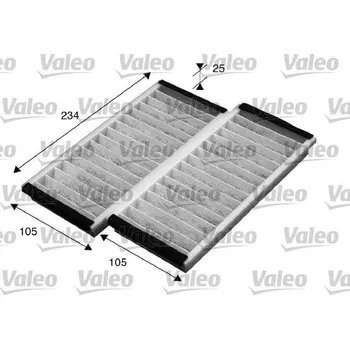 Ventilátor topení a klimatizace Filtr, vzduch v interiéru VALEO 715574