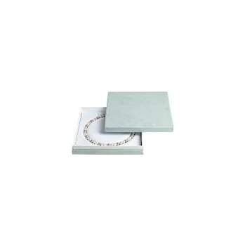 Dárková krabička Luxusní krabička textil na perly - světle zelená