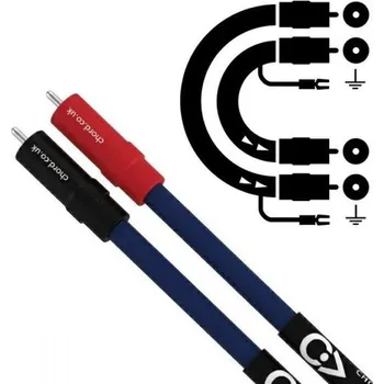 Audio kabel Chord Clearway RCA s uzemněním 1,2m