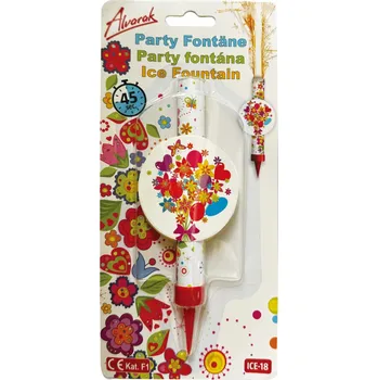 Dortová svíčka Alvarak Dortová fontána Kytičky