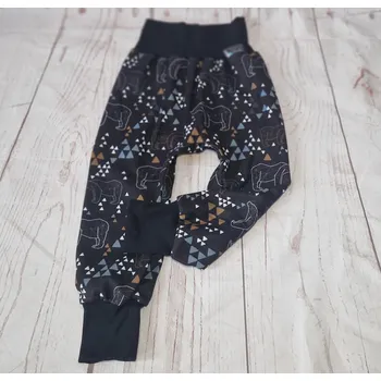 Yháček Flísové tepláky Yháček, Origami medvěd Velikost: 80