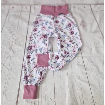 Yháček Flísové tepláky Yháček, Květy Velikost: 104